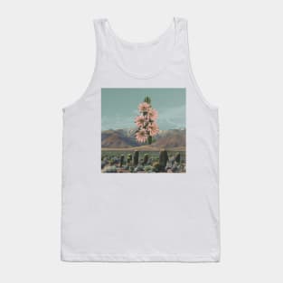 Cold Mountain Flower - Surreal/Collage Art Tank Top